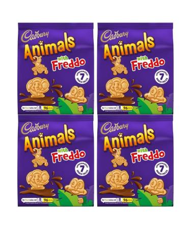 Chocolate Biscuit Bundle with Mini Animal Biscuits 7 Pack With Freddo 140g (4 Pack)