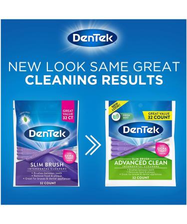 DenTek Slim Brush Interdental Cleansers - Extra Tight Mouthwash Blast | 32 ea | Best for Oral Hygiene - Buy Online on GoSupps.com