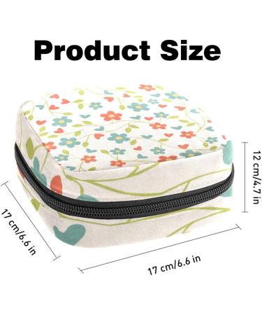 Colorful Flower Storage Bags for Women's Bandages & Menstrual Products | Portable Tampon Holders for School & Office - Buy Online on GoSupps.com