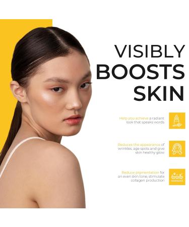 Vitamin C Serum 1oz - Super Booster Anti-Aging Serum for Hydration & Smoothing Wrinkles - All-In-One Formula for Uneven Skin - Buy Online on GoSupps.com