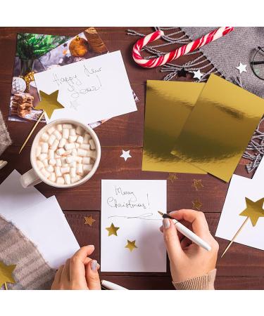 Gold Metallic Paper Sheets 60 Pack Golden Foil Mirror CardStock Shimmering Paper For Decorative Weddings & Birthdays Invitations Cardmaking & Paper Crafts Size 8.5 x 11 - Buy Online on GoSupps.com
