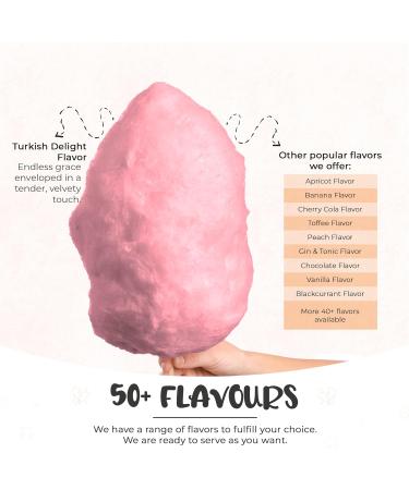 Baking Beauty and Beyond Premium Turkish Delight Flavour Floss Sugar 800g - Natural Ingredients for Cotton Candy | Bulk Floss Sugar for Every Occasion - Buy Online on GoSupps.com