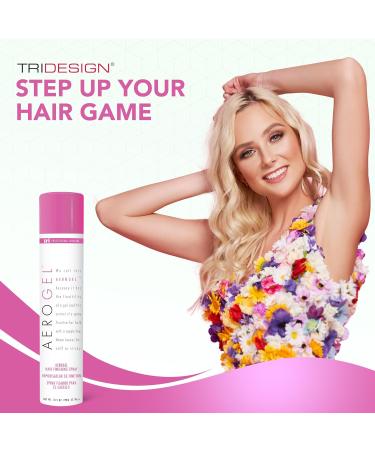 TRI Design Aerogel Hairspray - Non-Toxic Hair Finishing Spray for Styling Volumizing and Holding Curly Hair with Flexible Hold - For Women and Men - Pack of 4 (10.5 oz) 10.5 Ounce (Pack of 4) - Buy Online on GoSupps.com