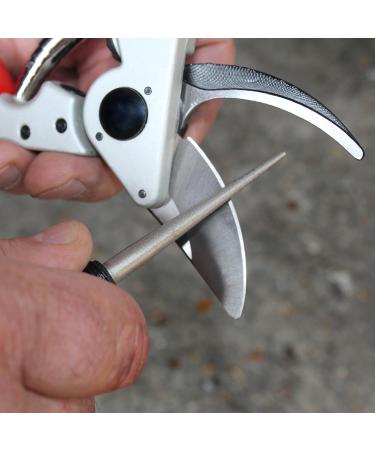 Darlac 2-in-1 Tungsten and Diamond Garden Tool Sharpener - Red | Ideal for Damaged Steel and Fine Blades - Buy Online on GoSupps.com