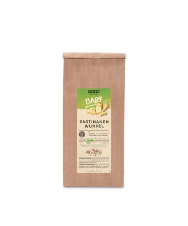 GRAU The Original Dried Vegetables for BARF Menus for Dogs, Parsnip Dice, Pack of 1 (1 x 500 g), Food Supplement for Dogs