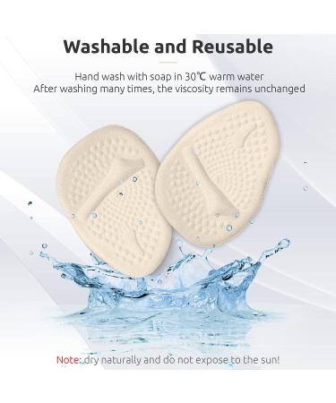 Metatarsal Pads 4 Pairs - High Heel Inserts for Pain Relief - Soft Gel Forefoot Cushions for Mortons Neuroma & Callus - Women & Men - Buy Online on GoSupps.com