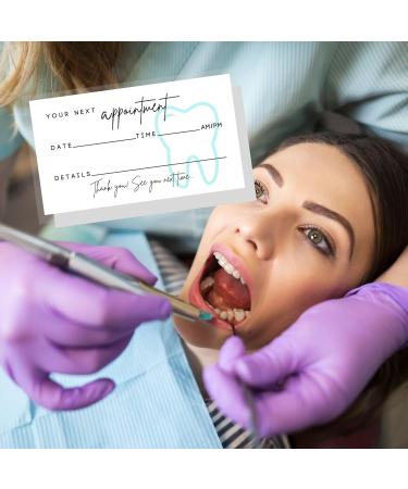 50 Dental Elevator Cards for Tooth Whitening - Pediatric Dentist & Orthodontic Use - Minimalist Blue-Green Design | International Shipping - Buy Online on GoSupps.com