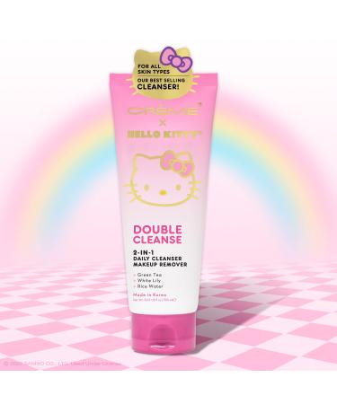 FIXON The Cr me Shop x Hello Kitty Hydration Double Cleanse 2-1 Daily Cleanser Make Up Remover Klean Beauty 