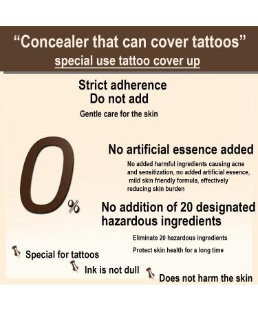 Waterproof Tattoo Cover Up Makeup for Scars, Dark Spots, Vitiligo - Professional Body Concealer Set - Buy Online on GoSupps.com