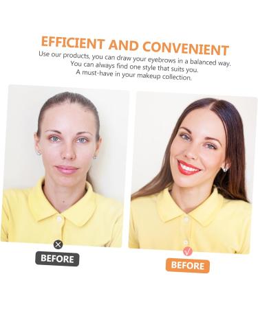 FOMIYES Brow Pencil Eyebrow Pencil 144 pcs Kit Makeup Practical Card Stencil Sticker Shaper Girls Drawing Tools Guide for Stencils Drawing Eyebrow Template 8.5x8.5cmx2pcs As Shownx2pcs - Buy Online on GoSupps.com