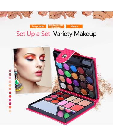 BrilliantDay 32 Colours Professional Cosmetic Makeup Palette Set with Eyeshadows, Lip Gloss, Blusher, Highlight Powder - Buy Online on GoSupps.com