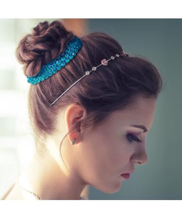 Elegant Rhinestone Bun Clips - 8 Pcs Large Tassel Claw Hair Accessories for Girls/Women - Buy Online on GoSupps.com
