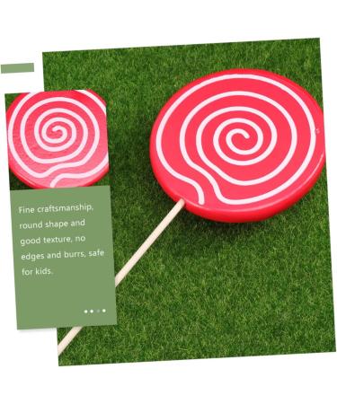 Alipis 4 Pcs Wedding Decoration Decorative Fake Lollipop Fake Lollipops Fake Lollipop Model Rainbow Lollipop Red Swirl Lollipops Toys Decorative Lollipop Ornament Wooden Food Child Candy - Buy Online on GoSupps.com