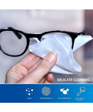 AAwipes Eyeglasses Cleaning Cloth Microfiber Cleaning Cloths 30 Pack for Cleaning Glasses  Lenses  Phones  Screens  Camera Silverware  Any Other Delicate Surfaces (6"x7"  10 White + 20 Dark Grey) - Buy Online on GoSupps.com