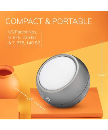 Circadian Optics Light Therapy Lamp - UV-Free LED Happy Mood Lamps 10,000 Lux - Light Grey - Buy Online on GoSupps.com