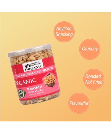Blessfull Healing Organic Natural Vegan Peri Peri Roasted Peanuts Crunchy Healthy Snacks 300 Gram - Buy Online on GoSupps.com