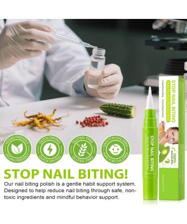 Arr t de l'Onychophagie pour Stylo Vernis Ongles 7ml Anti-Succion de Pouce et Morsures Solution Am re Naturelle de Pr vention pour Personnes Sujettes l'Onychophagie Femmes Hommes - Buy Online on GoSupps.com