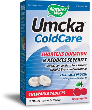 Nature's Way Umcka ColdCare Chewable Cherry 20 Count