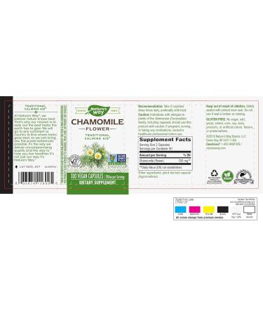 Nature's Way Chamomile Flowers 100 Veg Caps Packaging may vary - Buy Online on GoSupps.com