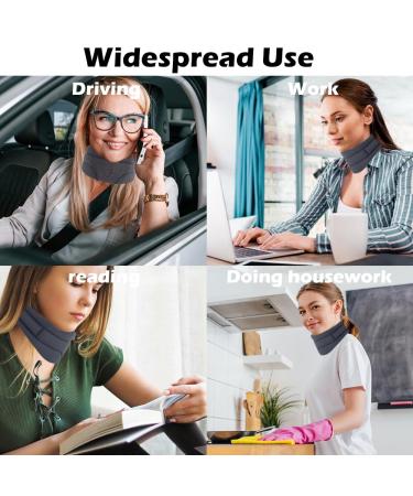 Kayuneed Neck Support Brace for Neck Pain Relief - Soft Foam for Men & Women - Comfortable Gray Neck Brace to Relieve Spine Pressure - Buy Online on GoSupps.com
