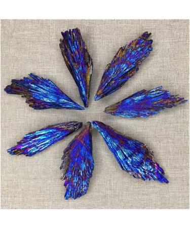 Natural Black Tourmaline Rough Stone Electroplated Blue Crystal Minerals Home Goods Randomly send 1 Piece - Buy Online on GoSupps.com