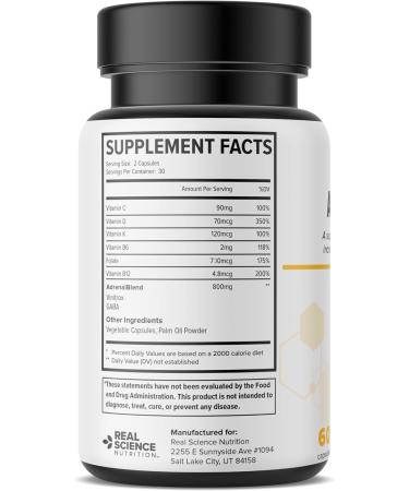 Real Science Nutrition Offers Adrenal Fatigue Miracle - A Nutritional Supplement Formulated to Support Healthy Adrenal Gland Function, May Help to Relieve Fatigue, Stress, and Improve Energy Levels - Buy Online on GoSupps.com