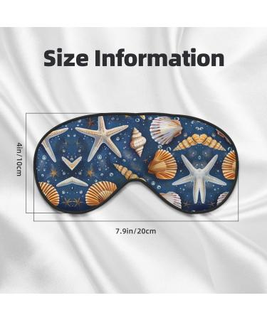 SSIMOO Adjustable Sea Star & Seashell Sleep Mask | Breathable & Fashionable Eye Mask for Comfortable Sleep - International Shipping - Buy Online on GoSupps.com