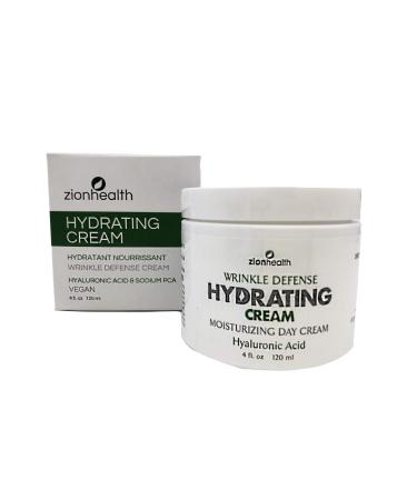 Zion Health Hydrating Wrinkle Defense Cream 4 oz Hyaluronic Acid