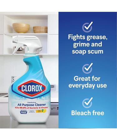 Clorox Disinfecting All-Purpose Cleaner 32 Oz and Disinfecting Bathroom Cleaner 30 Oz, Pack of 3 - Buy Online on GoSupps.com