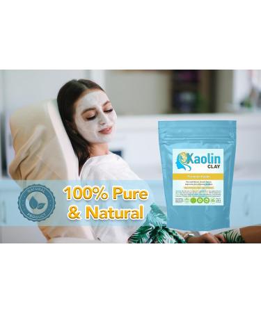Pure Kaolin Clay - 100% Natural | 8.8 oz | Smooth Texture for Face Body & Bathbombs | International Shipping - Buy Online on GoSupps.com
