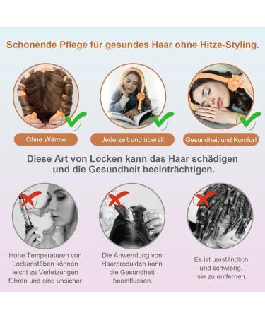Kaition Heatless Curls: Non-Slip Silk Hair Curlers for Dreamy Overnight Waves - Perfect DIY Hairstyle Set for Long Hair - Buy Online on GoSupps.com