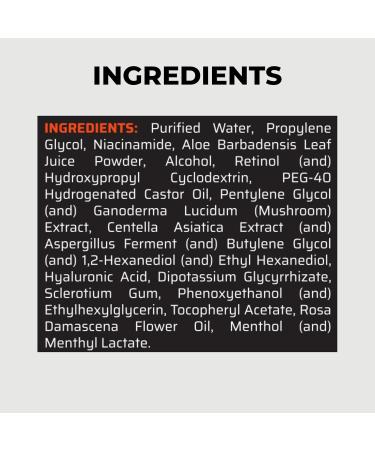 ABERA Retinol Serum for Men, 6-in-1 Anti-Aging Face Serum, Helps Smooth Wrinkles, Fade Dark Spots & Even Tone, with Niacinamide & Hyaluronic Acid, Aloe + Centella Soothing Complex, 1.06 Fl Oz A. 1 Pack - Buy Online on GoSupps.com