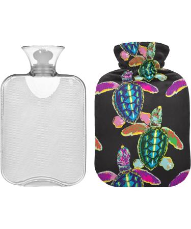 Sea Turtle Hot Water Bottle with Cover - 2L Pain Relief Bag for Adults & Feet Warmer - Buy Online on GoSupps.com