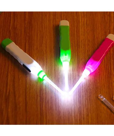 Baby LED Ear Pick - Earwax Cleaning & Removal Tool with 3 Ear Spoons for Babies and Adults - Buy Online on GoSupps.com