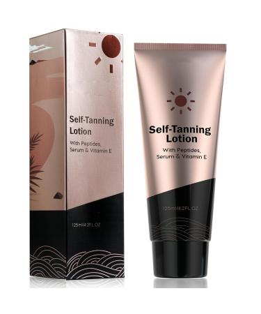 FRDUGA Self-tanning lotion for body and face instant self-tanner tanning accelerator self-tanning lotion (125 ml lotion)