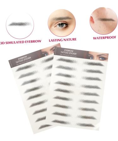 FOMIYES 72 Pcs Eyebrow Stickers Imitation Eyebrow Sticker Eyebrow Transfer Stickers Water Proof 6d Cejas - Buy Online on GoSupps.com