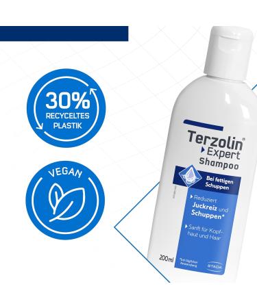  Terzolin Terzolin Expert Shampoo for Oily Scalp and Hair Anti-Dandruff Anti-Itch with Crinipan PMC Green Moisturizer 200 ml - Buy Online on GoSupps.com
