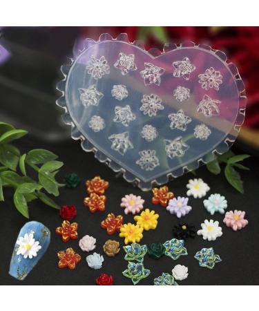 3D Nail Art Silicone Forms - Floral Butterfly Decorations & DIY Templates for Perfect Nail Art - Buy Online on GoSupps.com