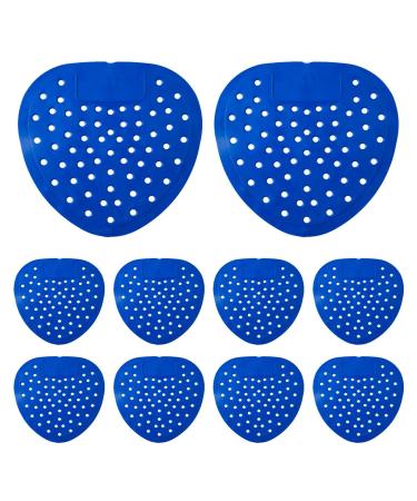 WOBBLO Urinal Deodorant Screen | Air Freshener Natural Urinal Mat Multifunctional Safe for Bathrooms Bathrooms Homes Hotels Blue (10 Pieces)