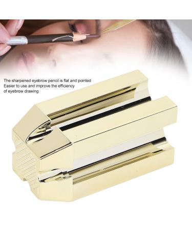 4 in 1 Eyebrow Pencil Sharpener - Universal Duckbill Shape Cosmetic Tool for All Pencil Sizes - Essential Makeup Accessory for Girls - Gold - Buy Online on GoSupps.com