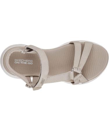 Skechers Women's On-the-go 600 Brilliancy Sports Sandal 40 EU Wide Beige Comfortable & Stylish Footwear for Every Adventure - Buy Online on GoSupps.com