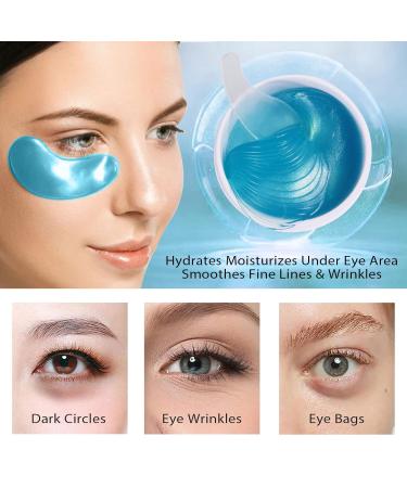 Eyes Pads Eye Mask with Hyaluronic Acid & Collagen 30 Pairs | Combat Dark Circles Puffiness & Wrinkles | Moisturizing Eye Treatment - Buy Online on GoSupps.com