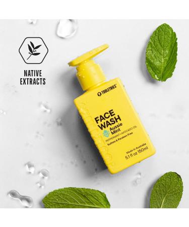 Tooletries Hydrating Men s Face Wash - Aussie Mint Scent | Sulphate & Paraben Free | Moisturising Peppermint & Avocado Oil | Naturally Foaming Deep Cleansing - 150ml - Buy Online on GoSupps.com