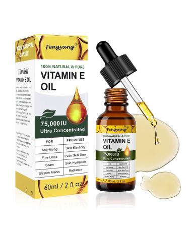 Fengyang Vitamin E Oil for Skin Huile De Vitamine E 75 000 Ui R duire Les Lignes Fines Et Les Cicatrices Pour Les Cicatrices Et les Vergetures