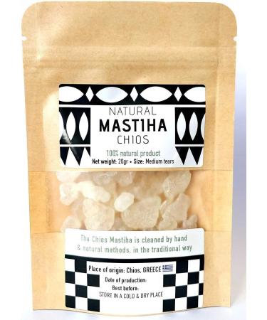 Iconsgr IconsGr Chios Mastic 100% Natural Sourced Directly from Mastic Producers Medium Tears 20g