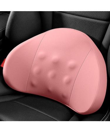 Car Lumbar Pillow | Driving Lumbar Support Cushion | Soft Lumbar Pillow for Lower Back Discomfort Relief Car Back Cushion for Driving Ergonomic Lumbar Support for Car Pink - Buy Online on GoSupps.com