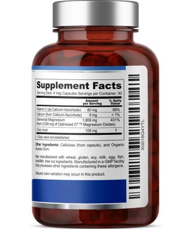 Oxytize 750mg 120 Vcaps - Natural Magnesium Oxide Colon Cleanse for Healthy Digestion and Regularity - Buy Online on GoSupps.com