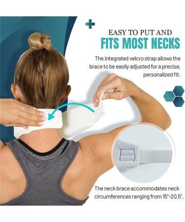 Painkil Neck Brace Soft Cervical Collar Neck Brace for Neck Pain and Support Neck Brace for Sleeping Neck Traction Device Neck Brace for Neck Pain and Support for Women (Dark Blue) - Buy Online on GoSupps.com