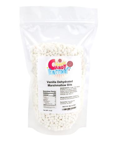 Sarah's Candy Factory Vanilla Mini Dehydrated Marshmallow Bits in Resealable Bag, 8 Oz 8 Ounce (Pack of 1)