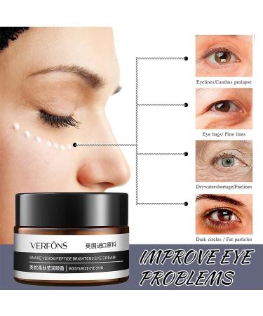 Verfons Snake Venom Peptide Firming Eye Cream - Anti-Wrinkle & Anti-Aging Formula (3pcs) - Buy Online on GoSupps.com